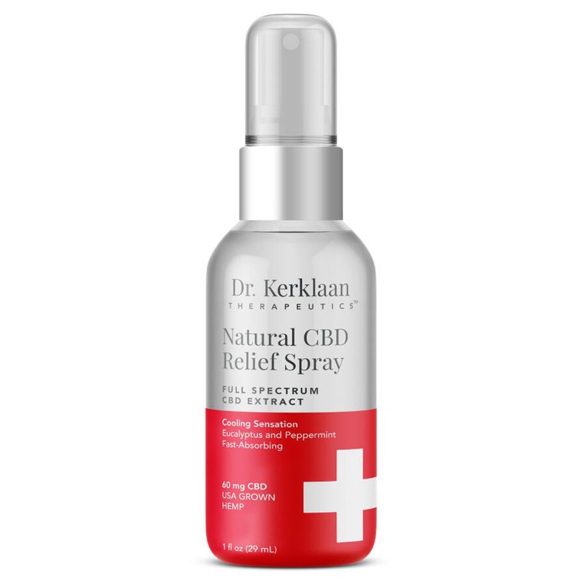 Dr. Kerklaan Therapeutics Natural CBD Relief Spray, 29ml.