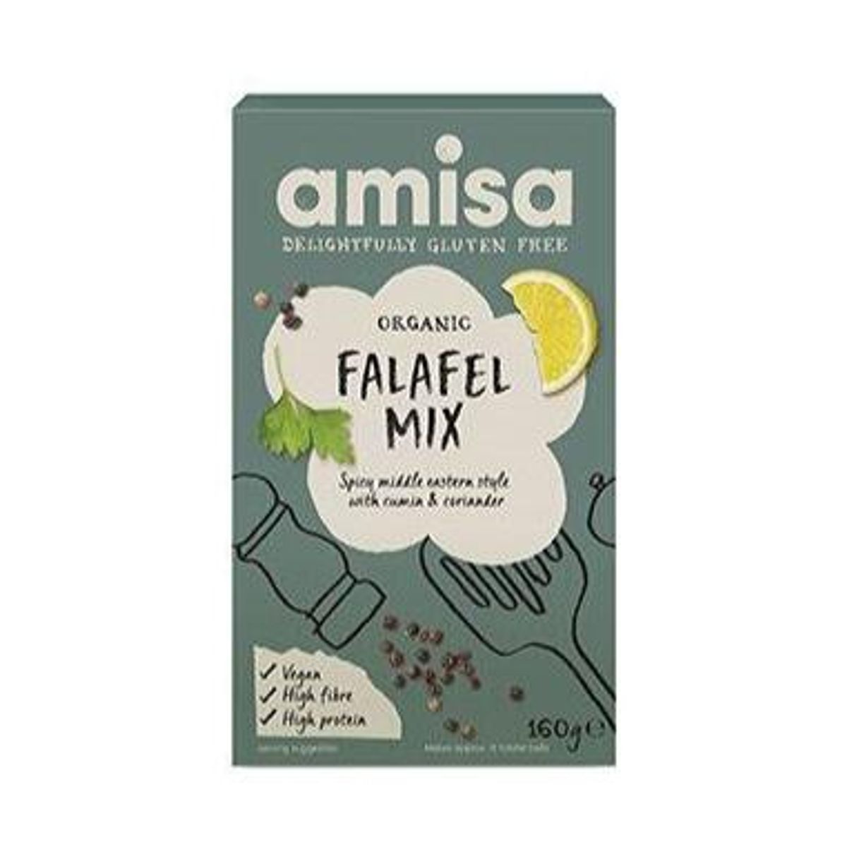 Organic Amisa Falafel mix Ø, 160g.