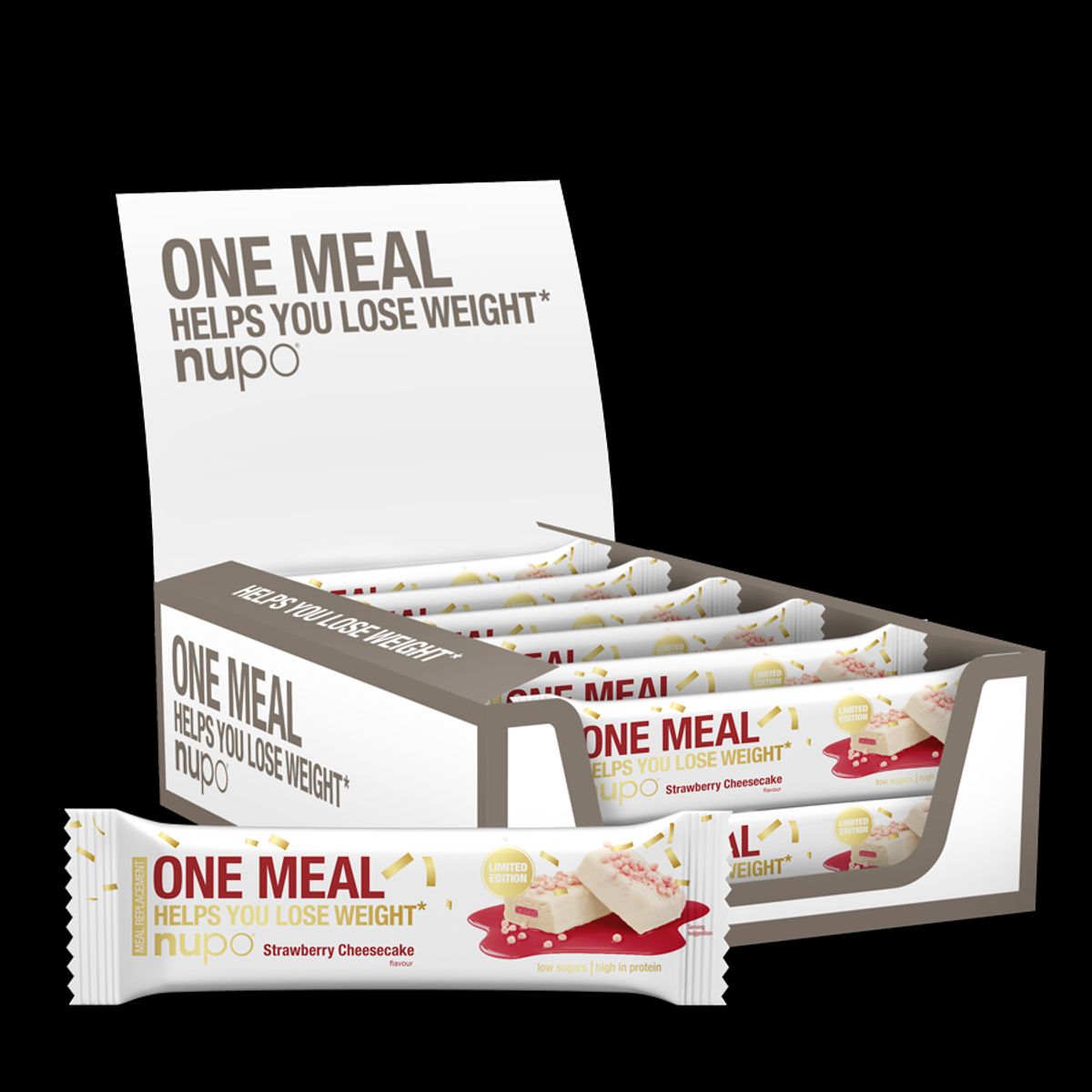 Nupo One Meal Strawberry Cheesecake bar 1 stk.