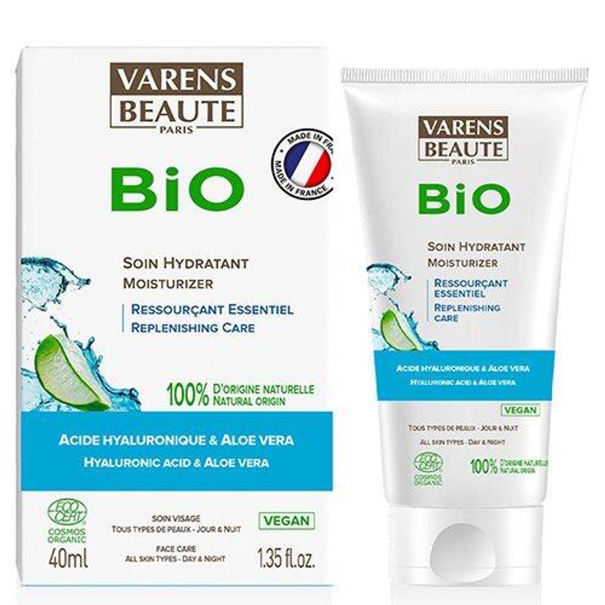 Varens Beaute Creme Moisturiser Hyaluronic Acid & Aloe Vera, 40ml