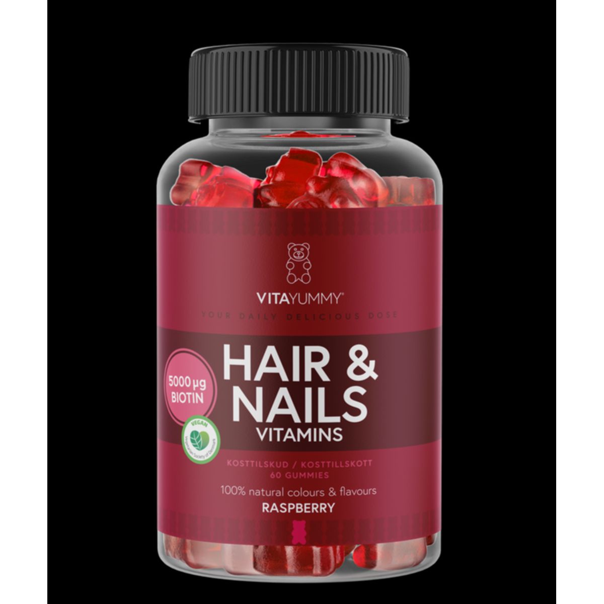 VitaYummy Hair & Nails Vitaminer, 60stk.