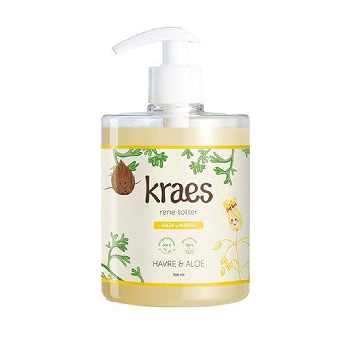 KRAES rene totter - parfumefri, 500ml