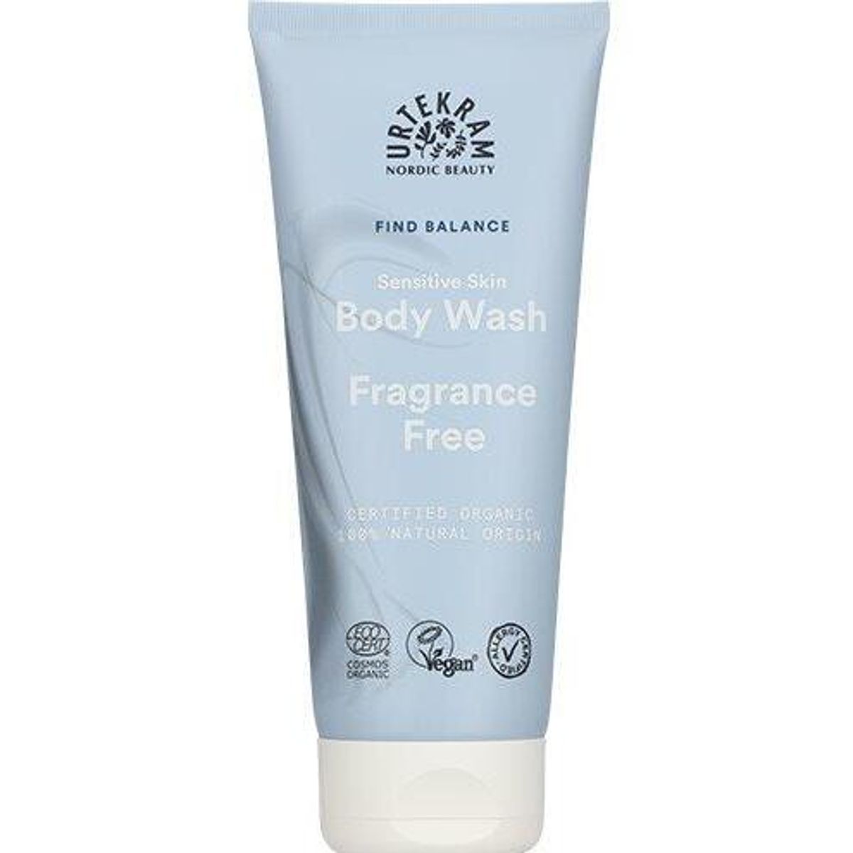 Urtekram Body Wash Fragrance Free, 200ml.