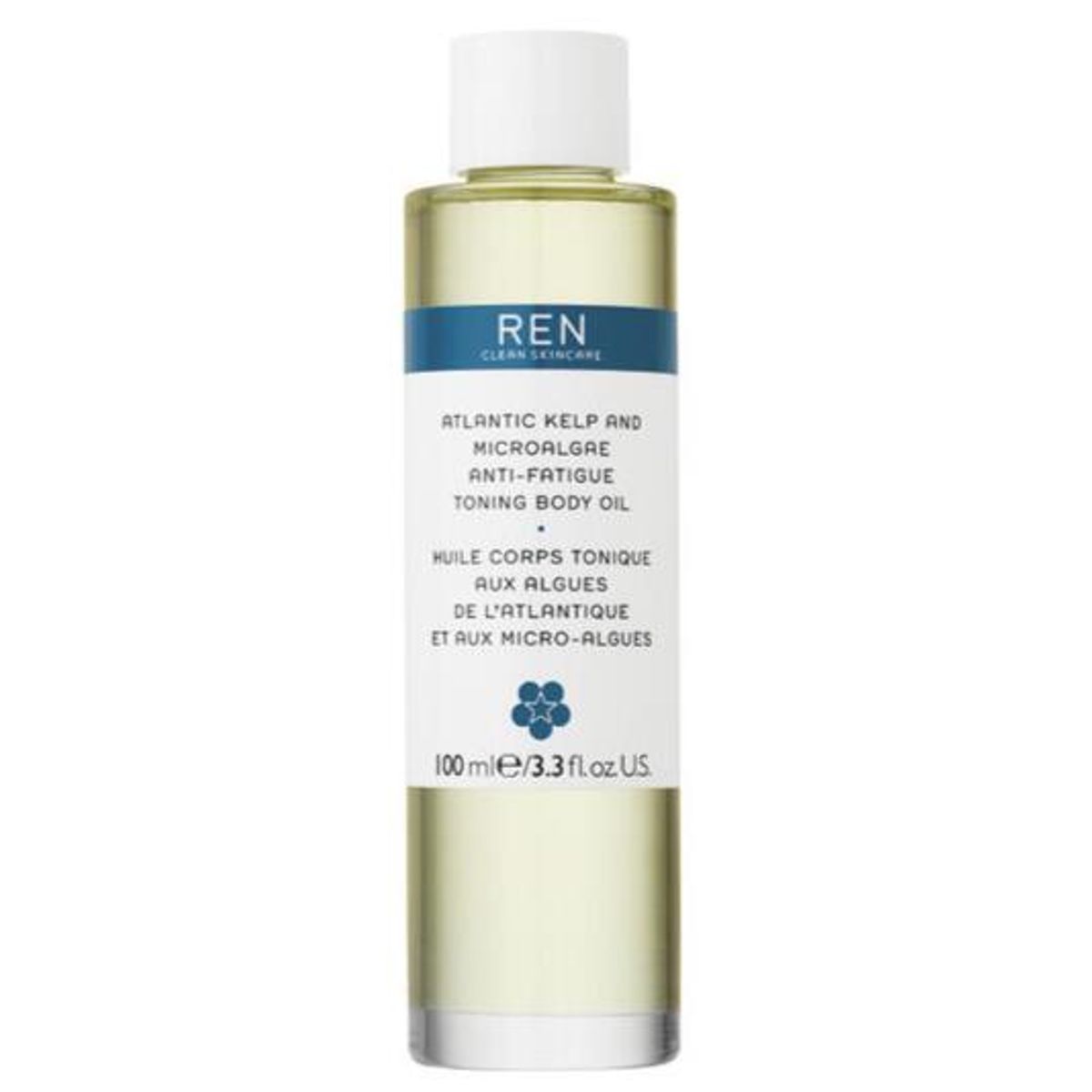 REN Clean Skincare Atlantic Kelp and Microalgae anti-fatique Toning Body Oil, 100ml.