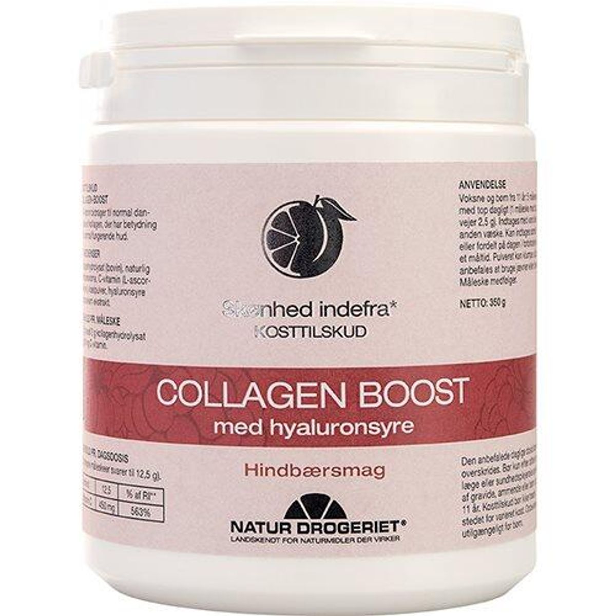 Collagen Boost m. hindbær, 350g.