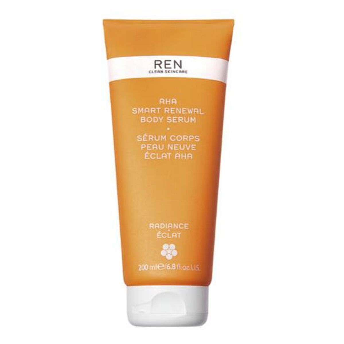 REN Clean Skincare Radiance AHA-Smart Renewal Body Serum, 200ml.