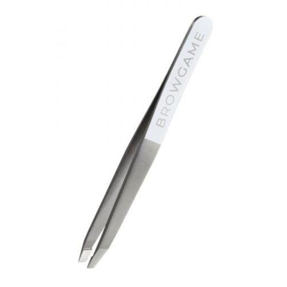 Browgame Cosmetics Original Tweezer, Hvid/stål