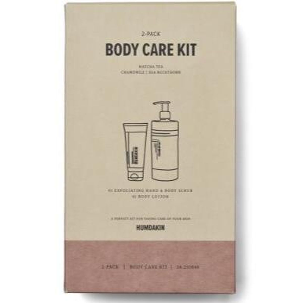 Humdakin Body Care Kit, 500ml/250ml.