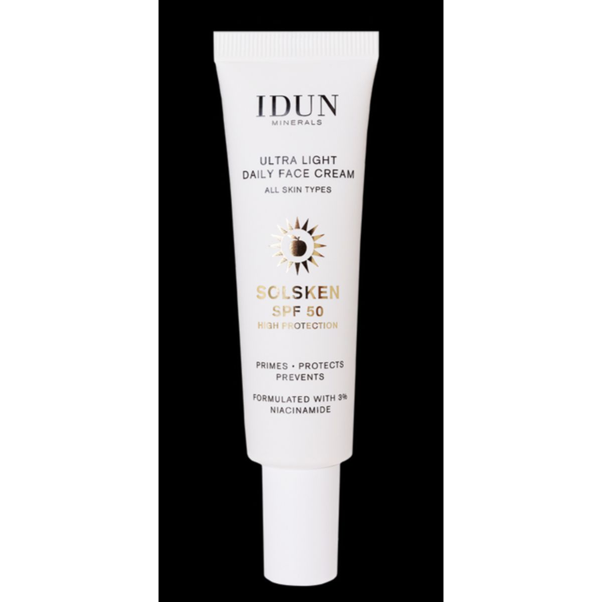 Idun Ultra Light Daily Face Cream, Solsken SPF50, 30ml.