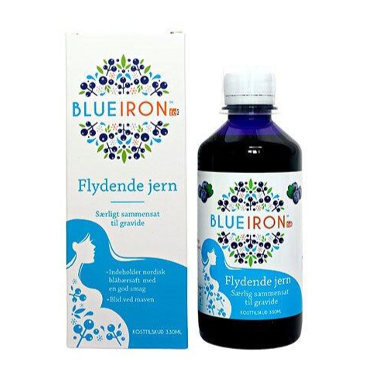 Blueiron flydende jerntilskud til gravide, 330ml