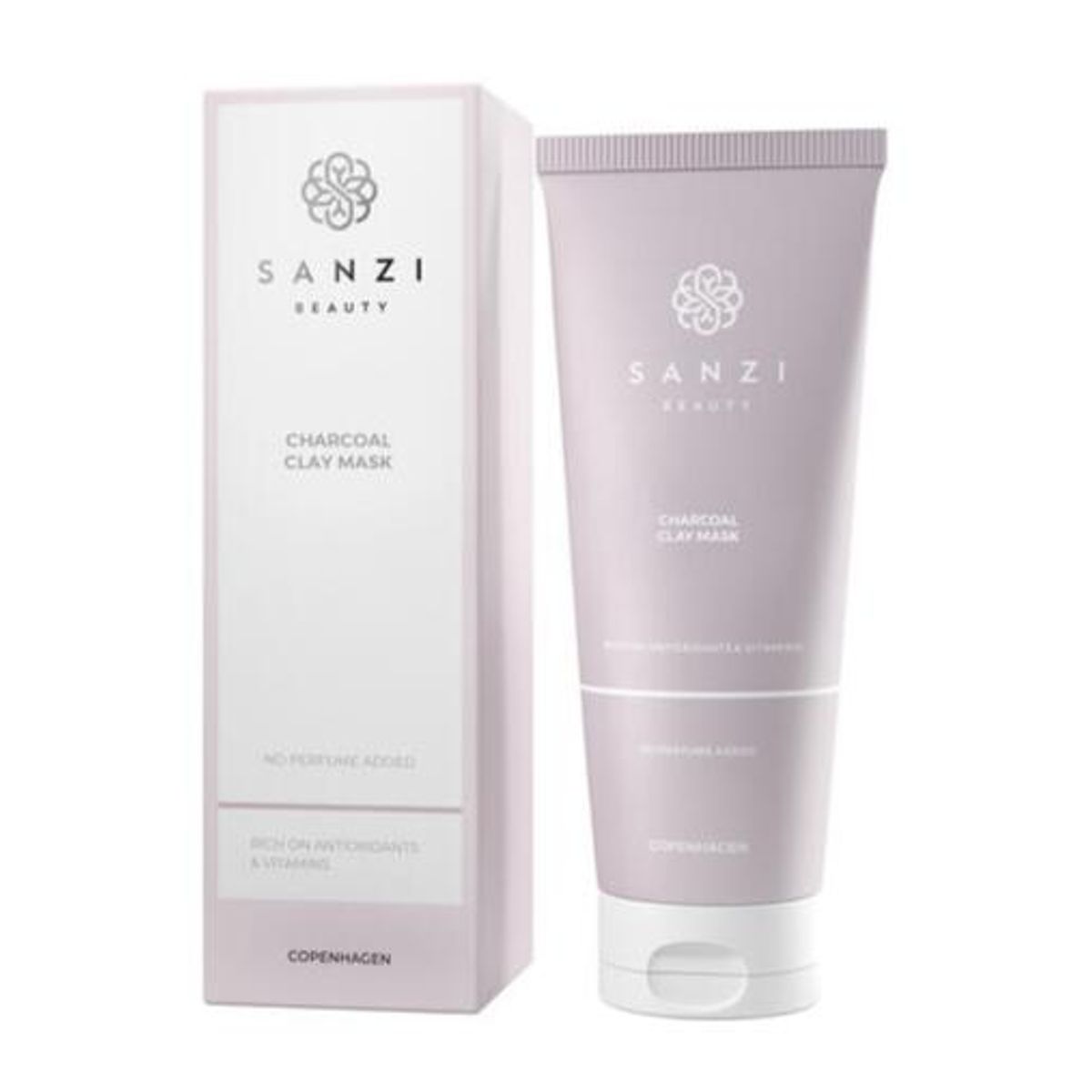 Sanzi Beauty Charcoal Clay Mask, 100ml.