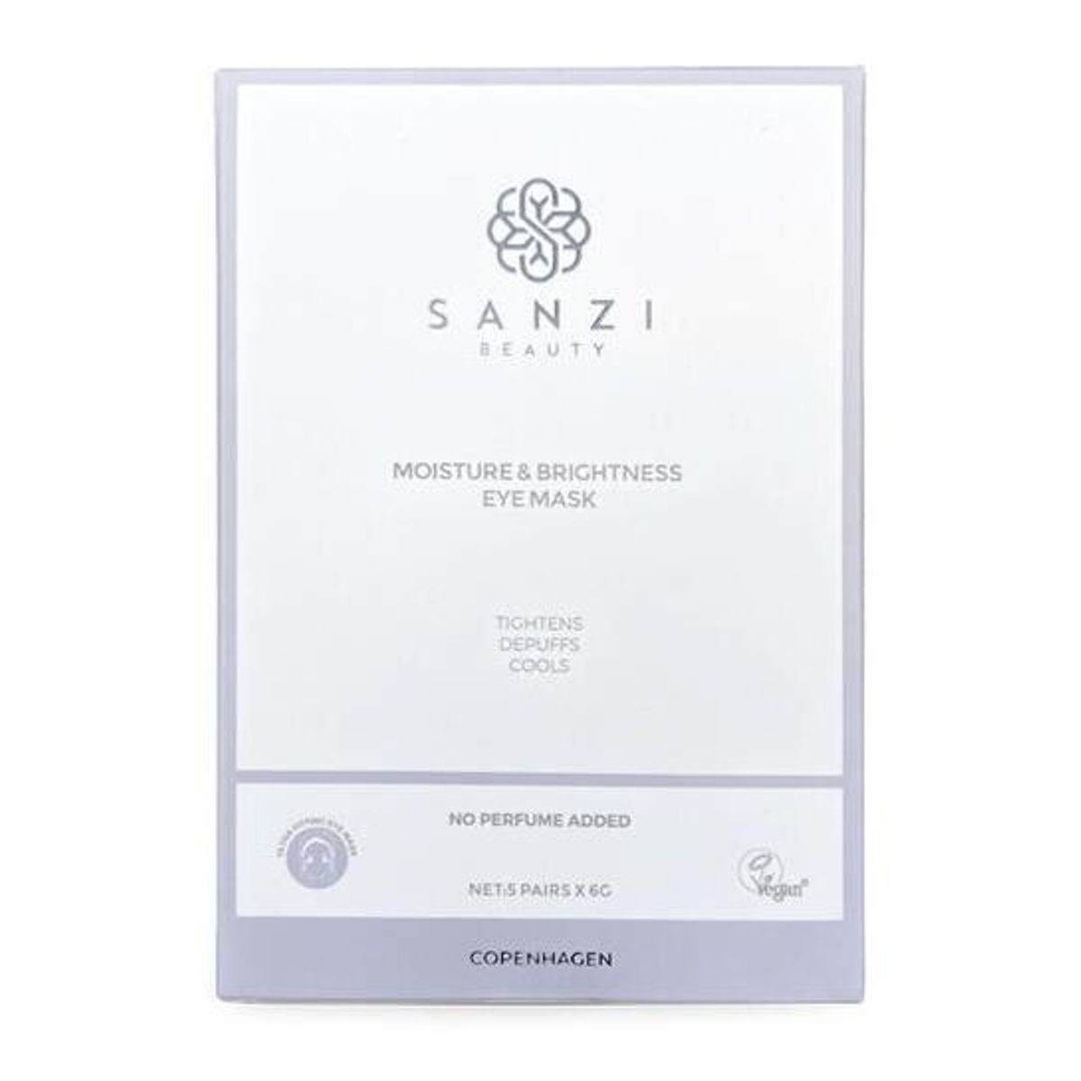 Sanzi Beauty Moisture & Brightness Eye Mask, 5sæt.