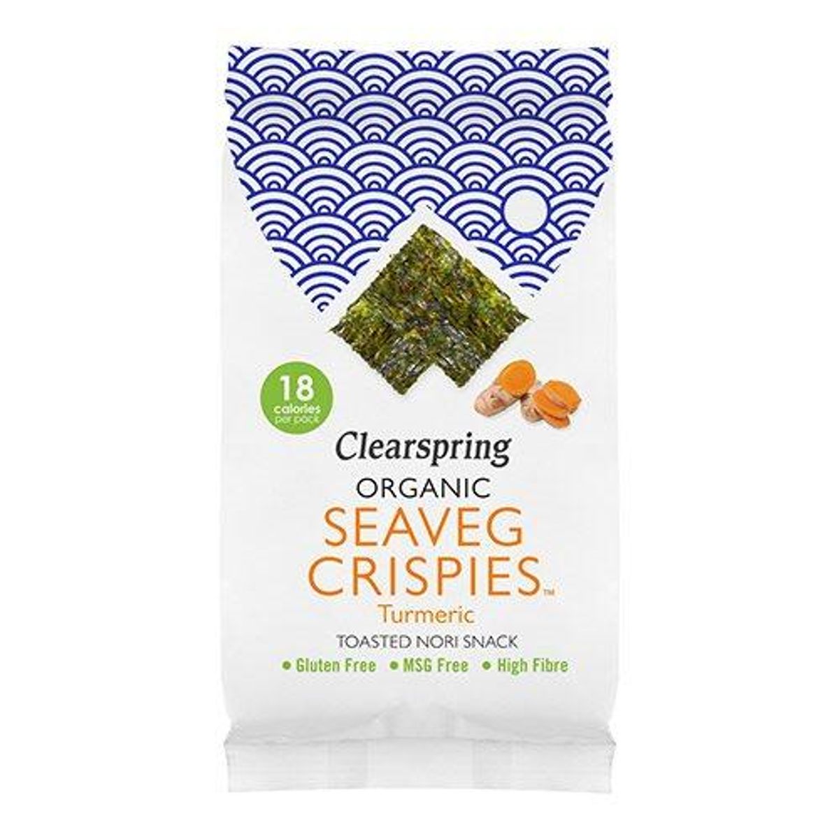 Clearspring Tang chips Gurkemeje Ø (Seaveg Crispies), 4g