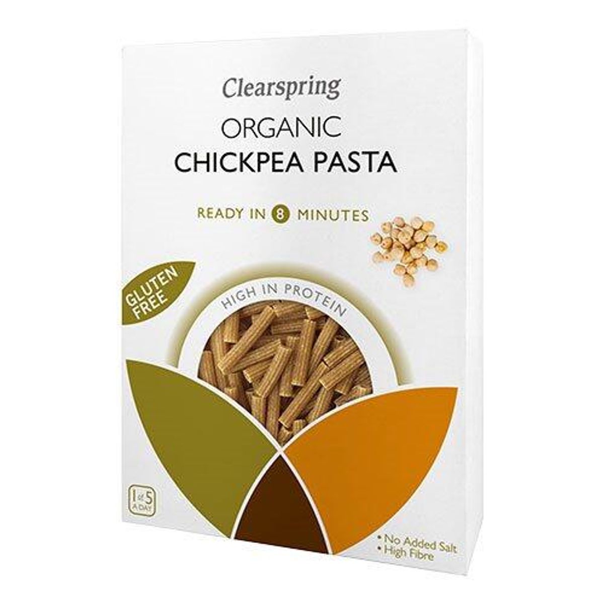 Clearspring Kikærte pasta Sedanini Ø, 250g