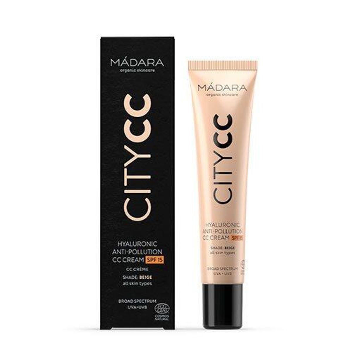 Madara City CC Hyaluronic Antipollution Cream SPF15 Natural, 40ml