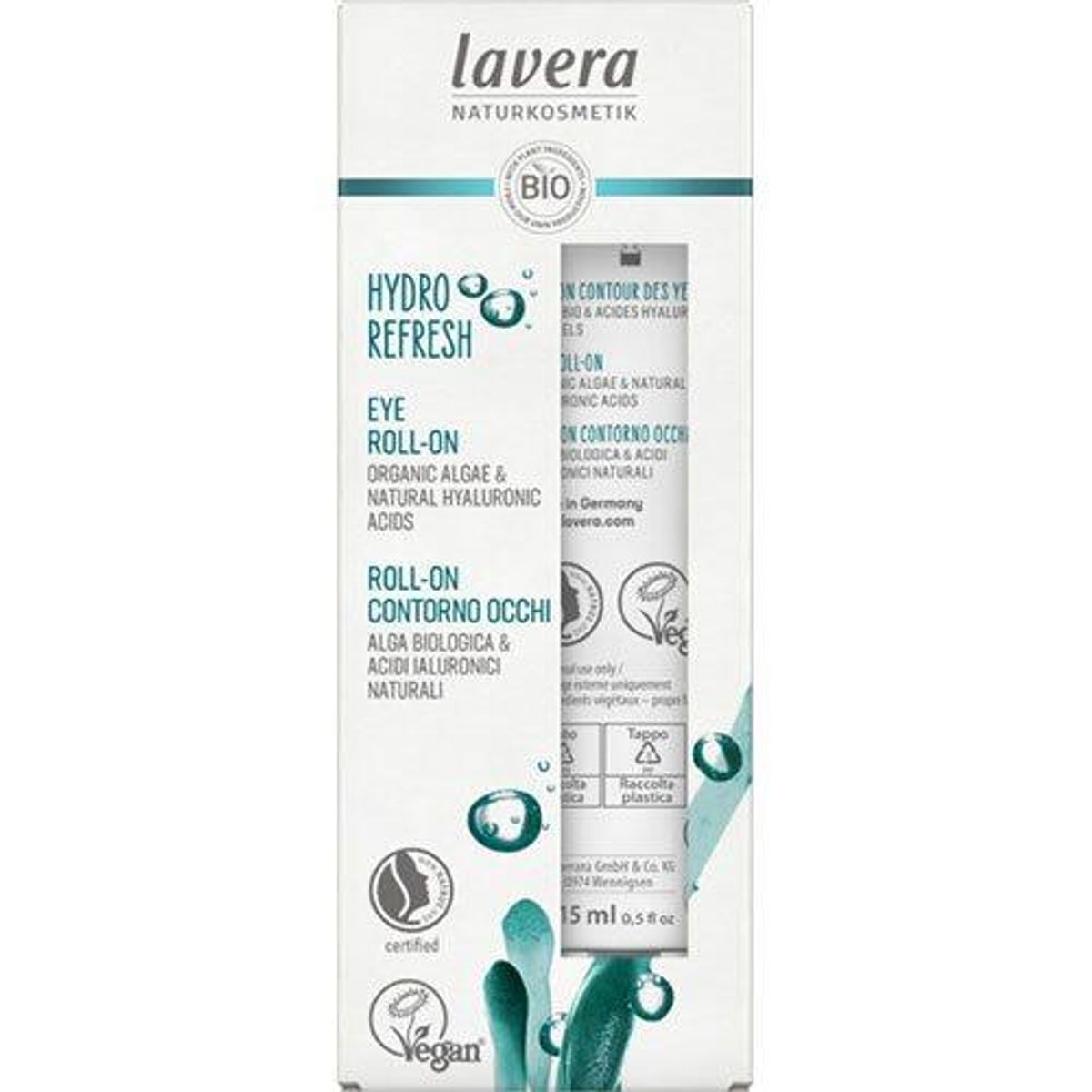 Lavera Hydro Refresh Eye Roll-On, 15ml