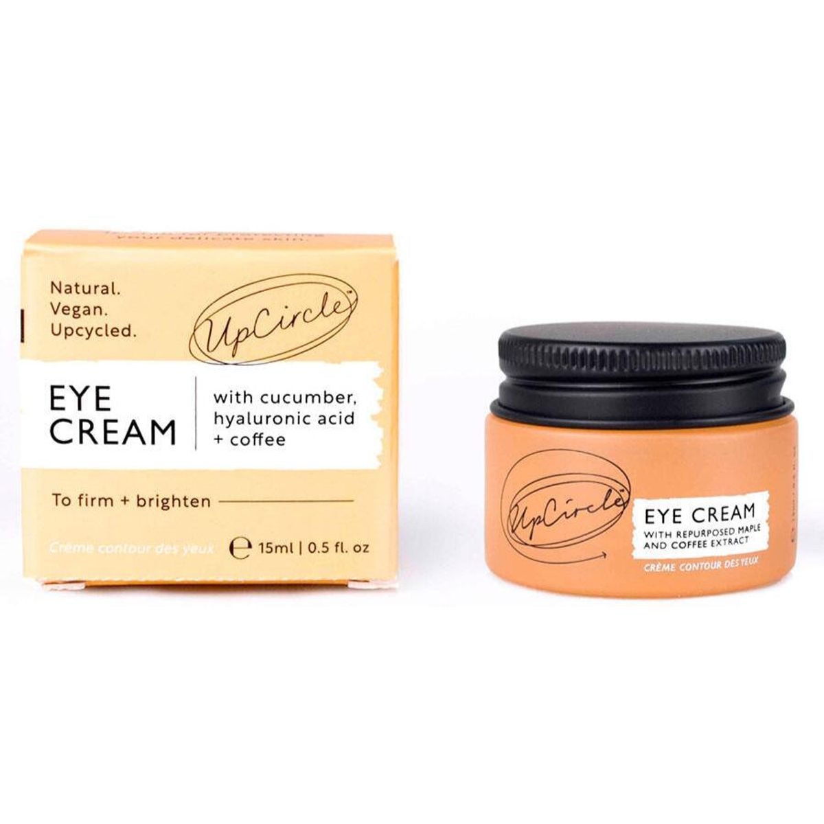 UpCircle Eye Cream with Hyaluronic Acid & Coffee, 15ml.