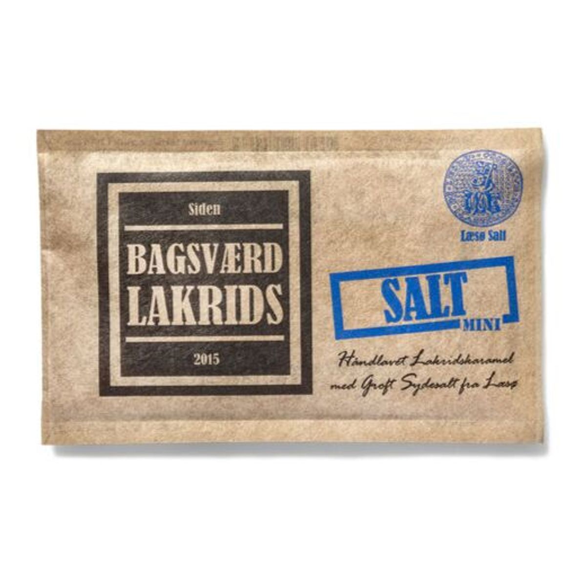 Bagsværd Lakrids Hel Plade Lakrids "Salt Mini", 40g.