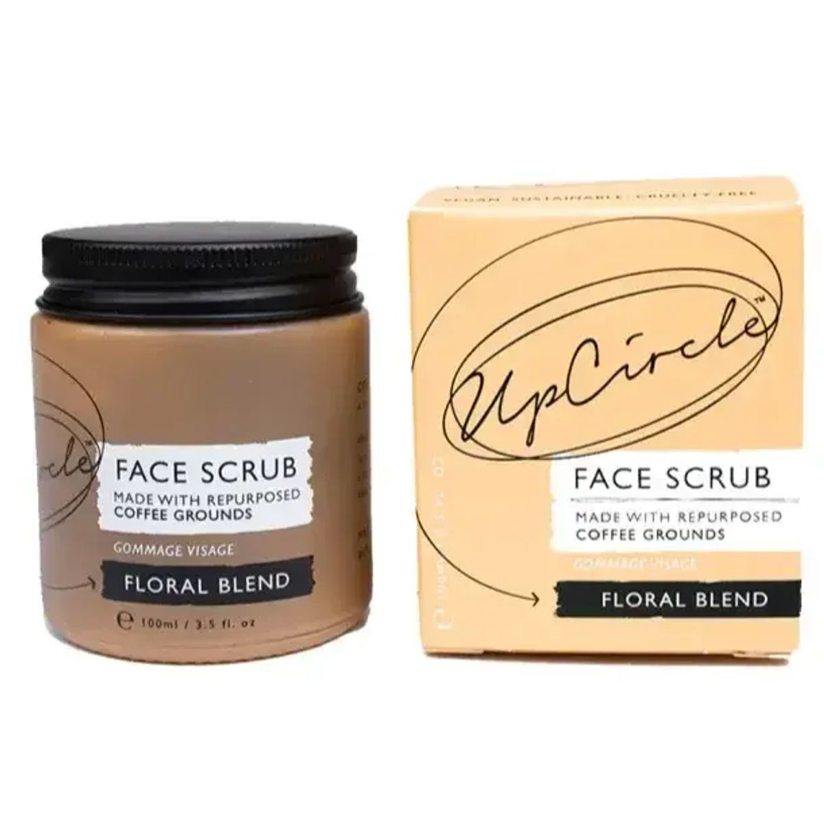 UpCircle Coffee Face Scrub - Floral Blend, 100ml.