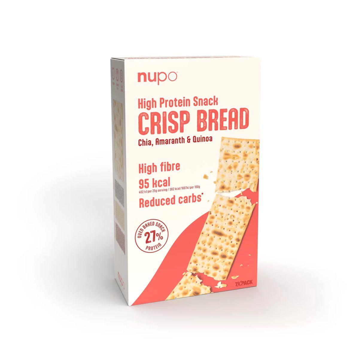 Nupo High Protein Snack Crisp Bread, 7stk.