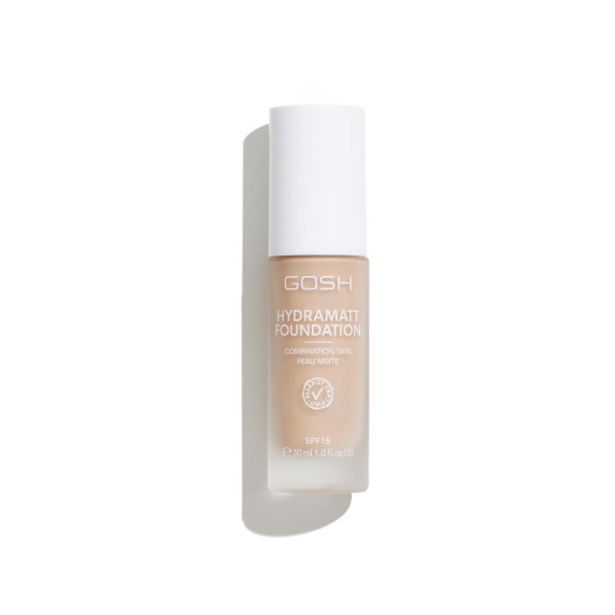 GOSH Hydramatt Foundation Very Light - Red/Warm Undertone, 30ml