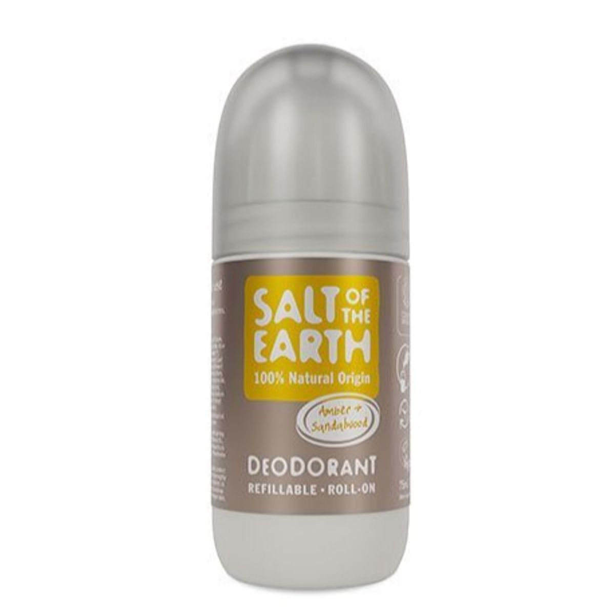 Salt of the Earth Roll-On Deo Amber & Sandalwood, 75ml