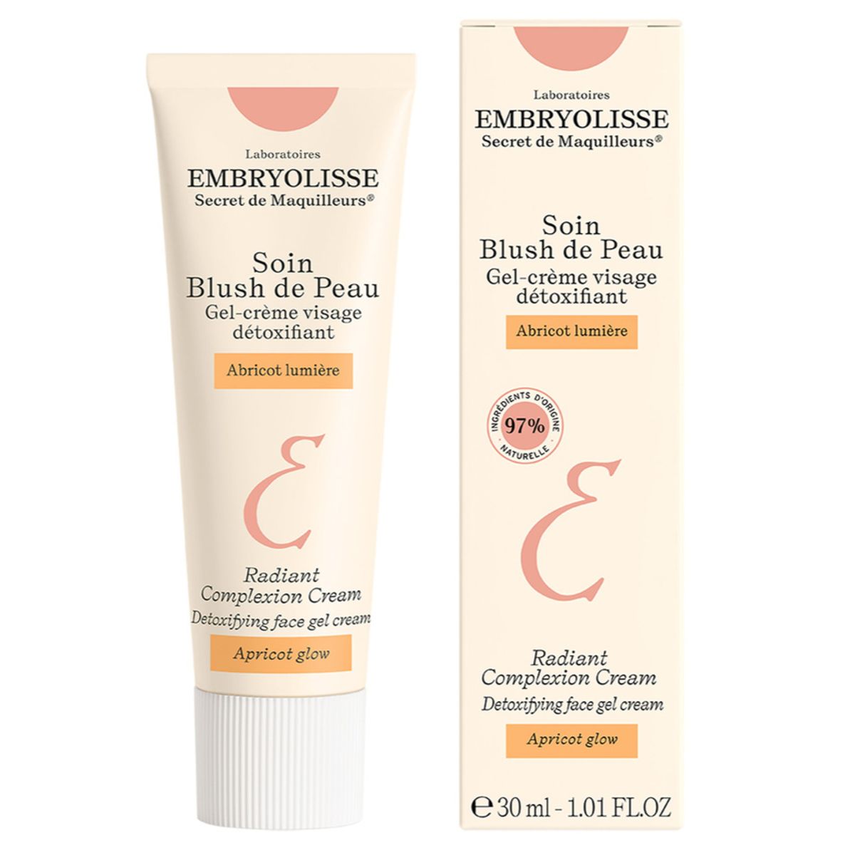 Embryolisse Radiant Complexion Cream, Apricot Glow, 30ml.