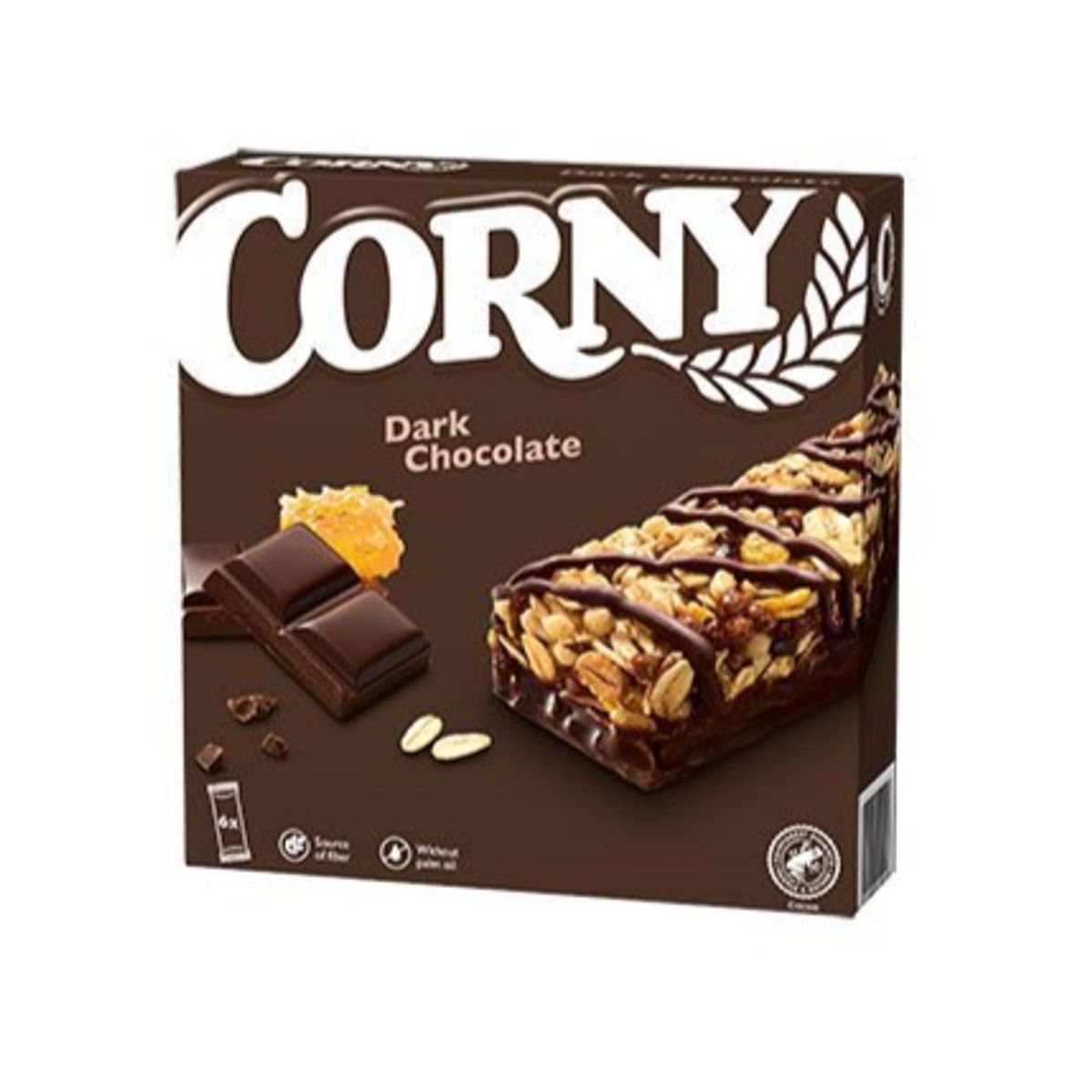 Corny Dark Chocolate, 6x25g.