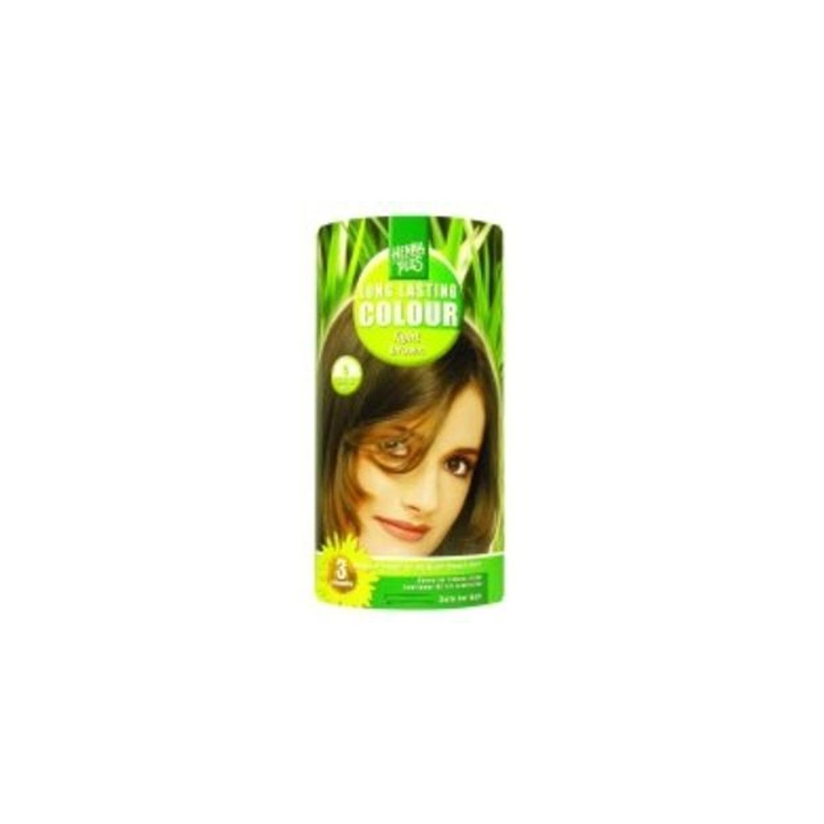 Henna Plus Hårfarve Light Brown 5, 100ml