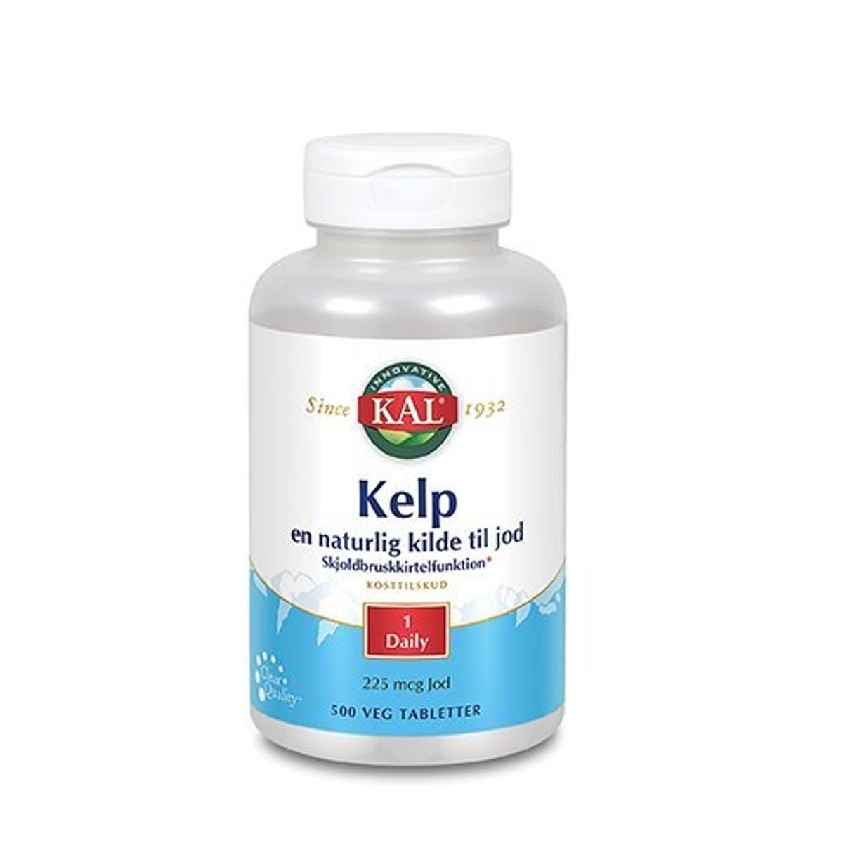 Kal Kelp indeh. 225 mcg jod fra Kelpplanten, 500tab.