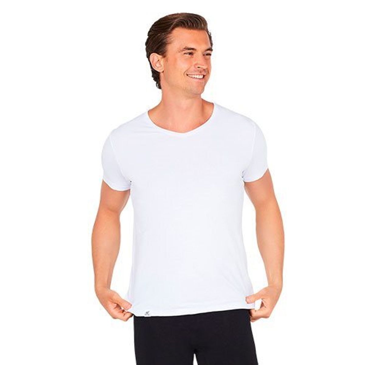 Boody Men´s V-Neck T-Shirt hvid str. L