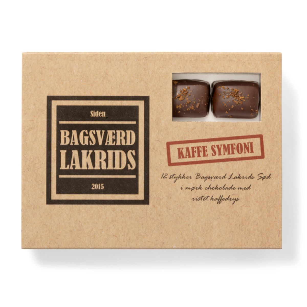 Bagsværd Lakrids Symfoni Æske "Kaffe", 125g.