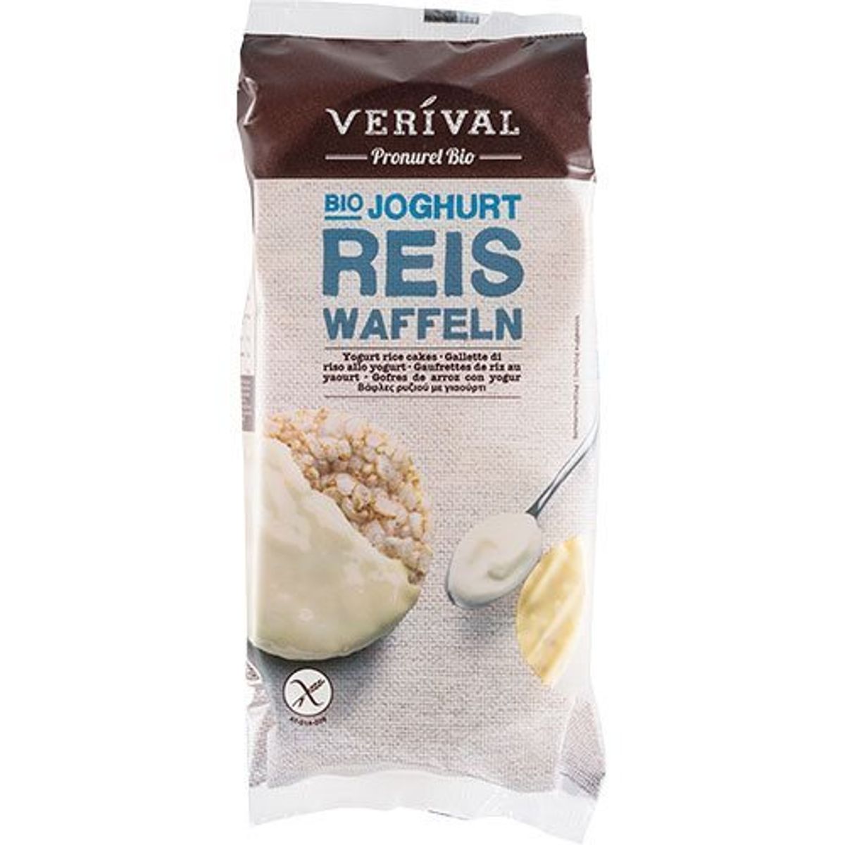 Verival Bio Yoghurt Ris Vafler Ø, 100g.