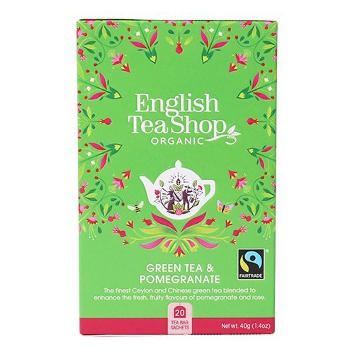 English Tea Shop Green Tea & Pomegranate Ø, 20br