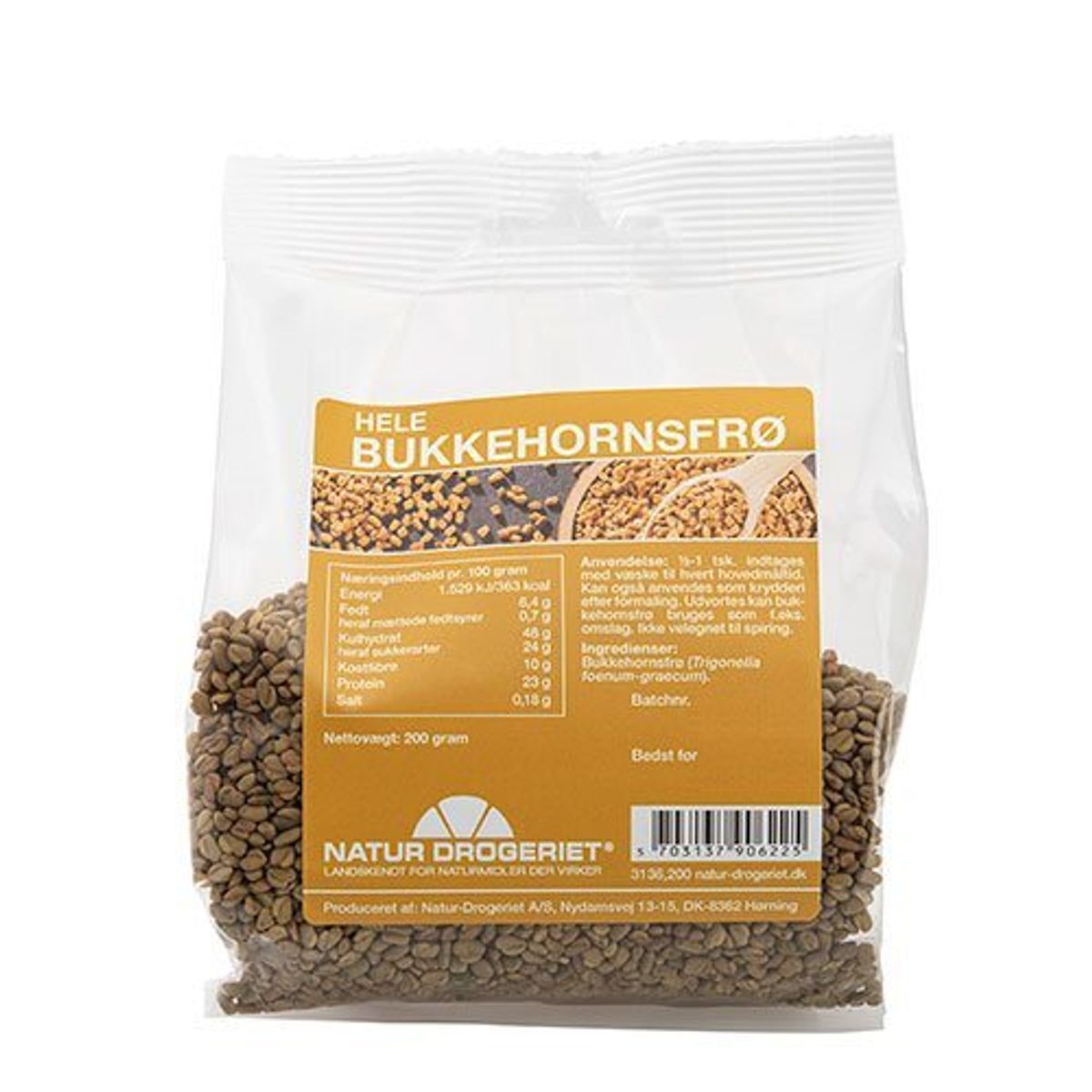 Natur-Drogeriet Bukkehornsfrø hele, 200g