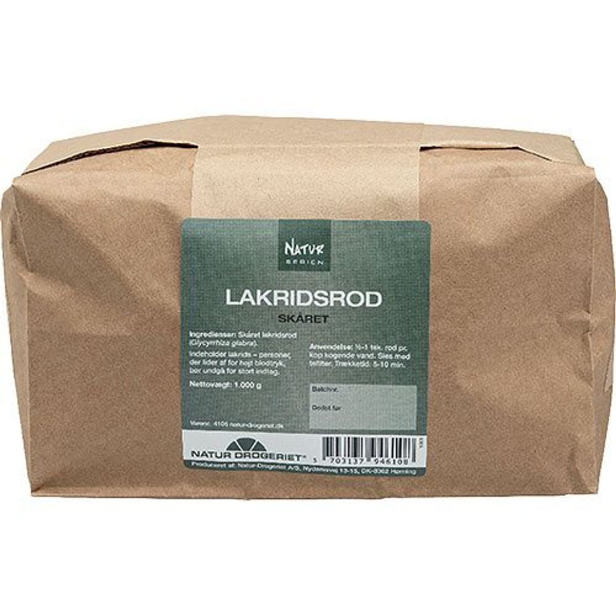 Natur-Drogeriet Lakridsrod skåret, 1kg