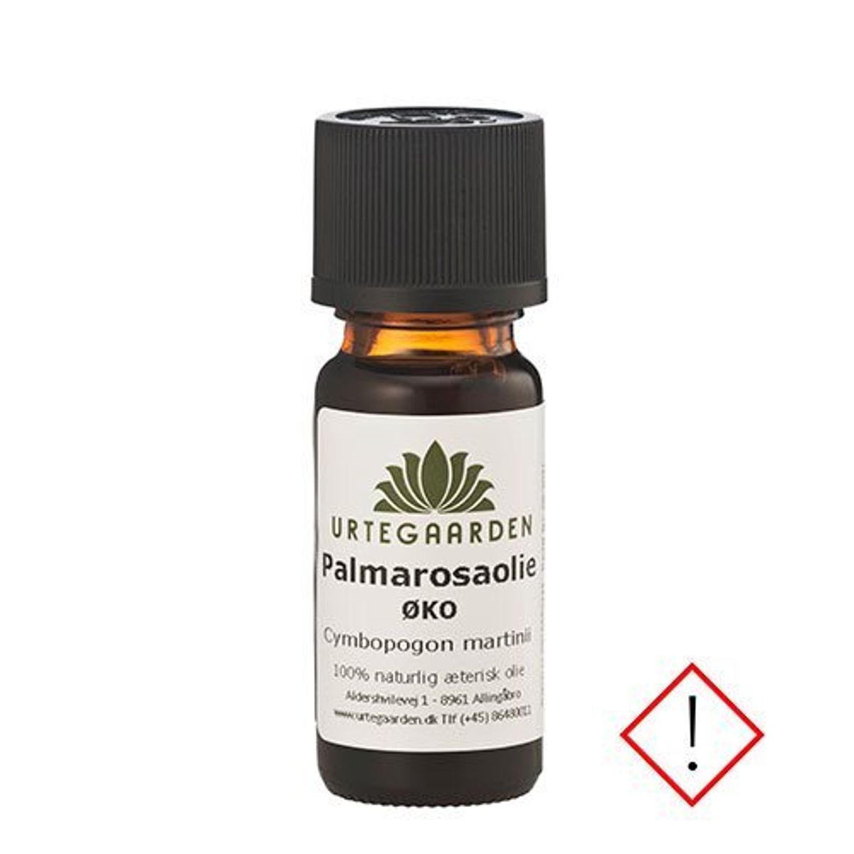 Urtegaarden Palmarosaolie ØKO, 10ml.