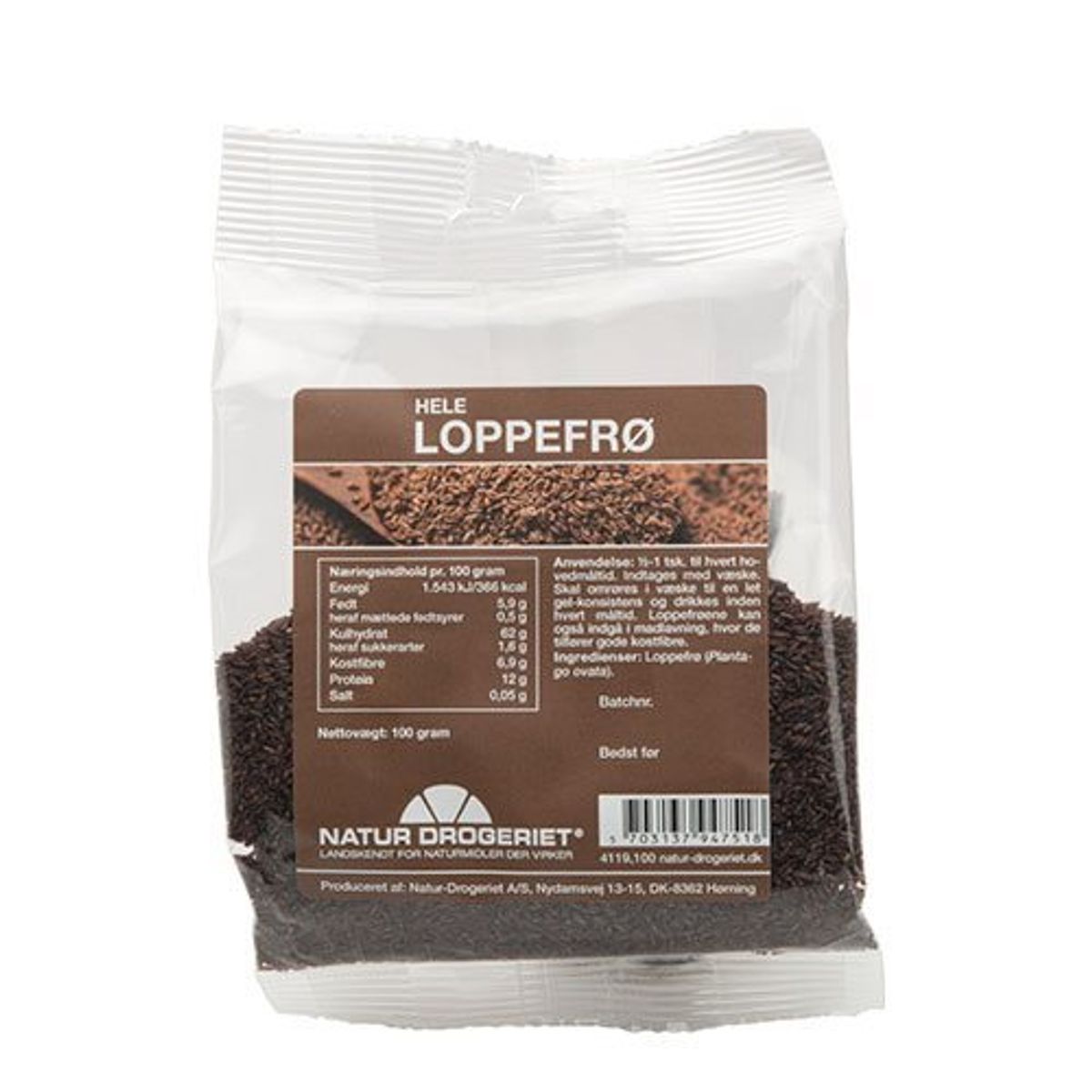 Natur-Drogeriet Loppefrø hele, 100g