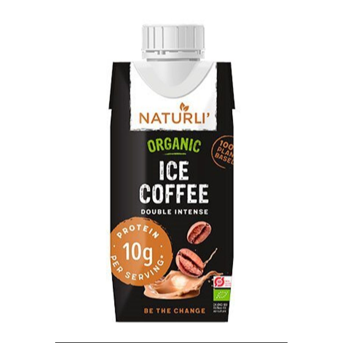 Organic Ice Coffee Double Intense Naturli Ø, 330ml.