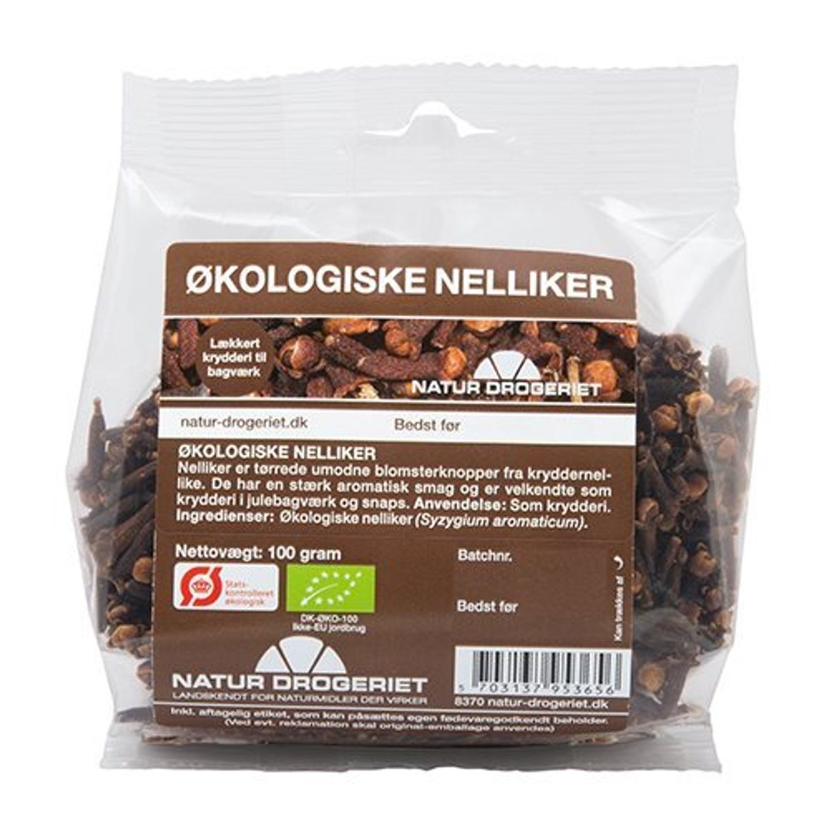 Natur-Drogeriet Nelliker hele krydderi Ø, 100g