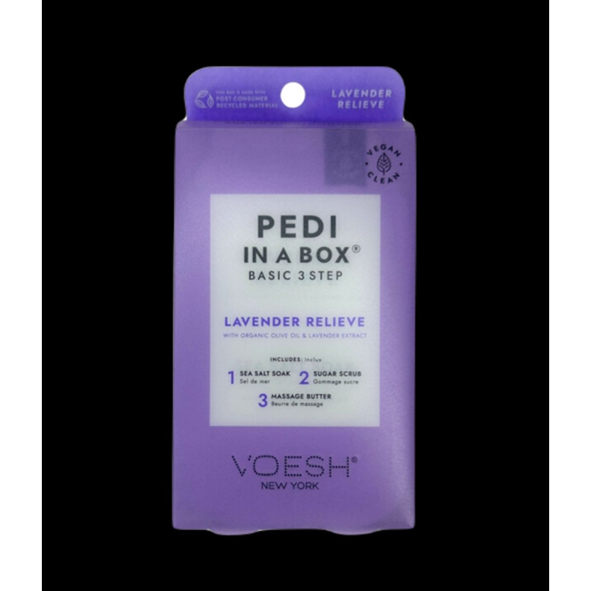 Voesh Pedi in a Box, Lavender Relieve