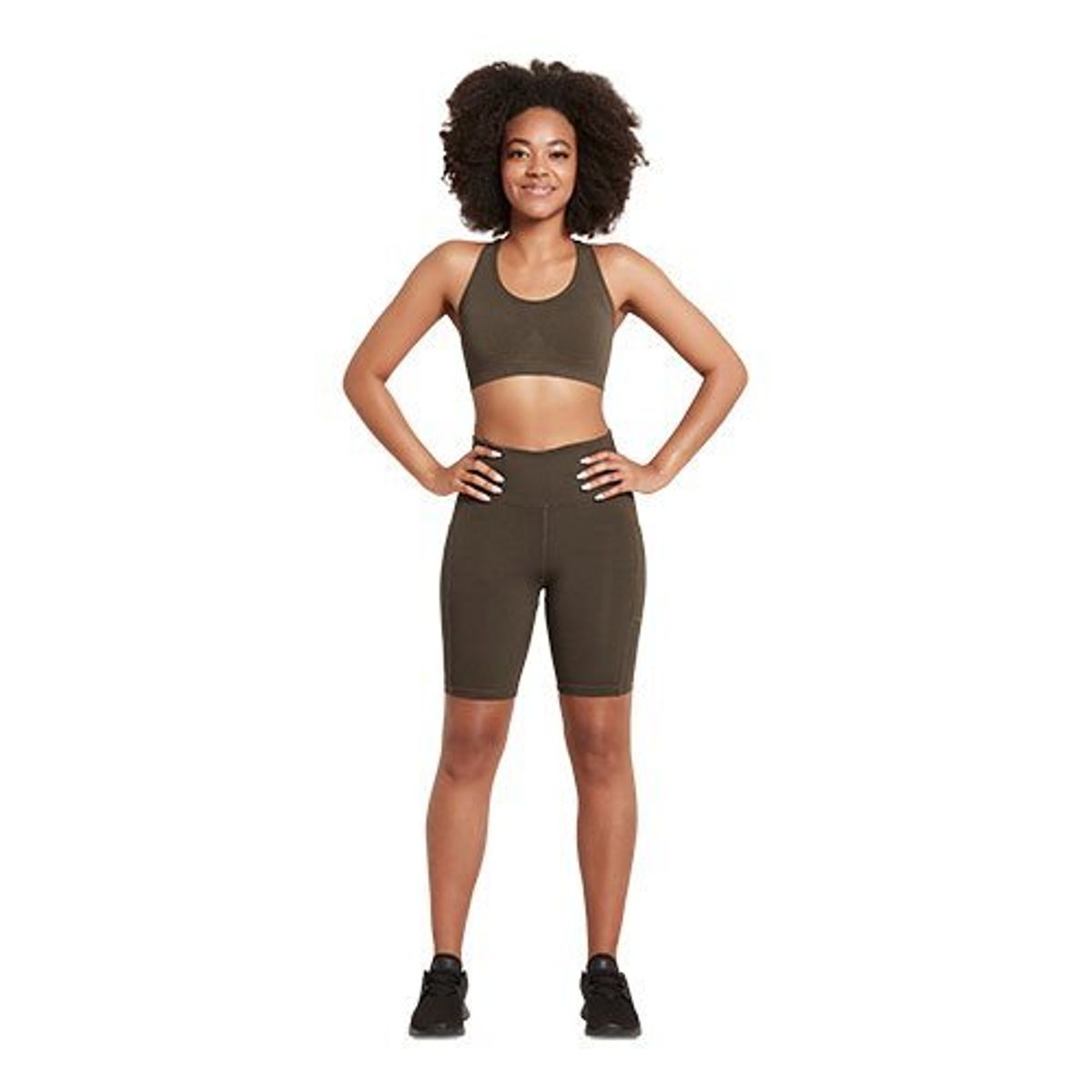 Boody Racerback Sports Bra Dark Olive str. XS