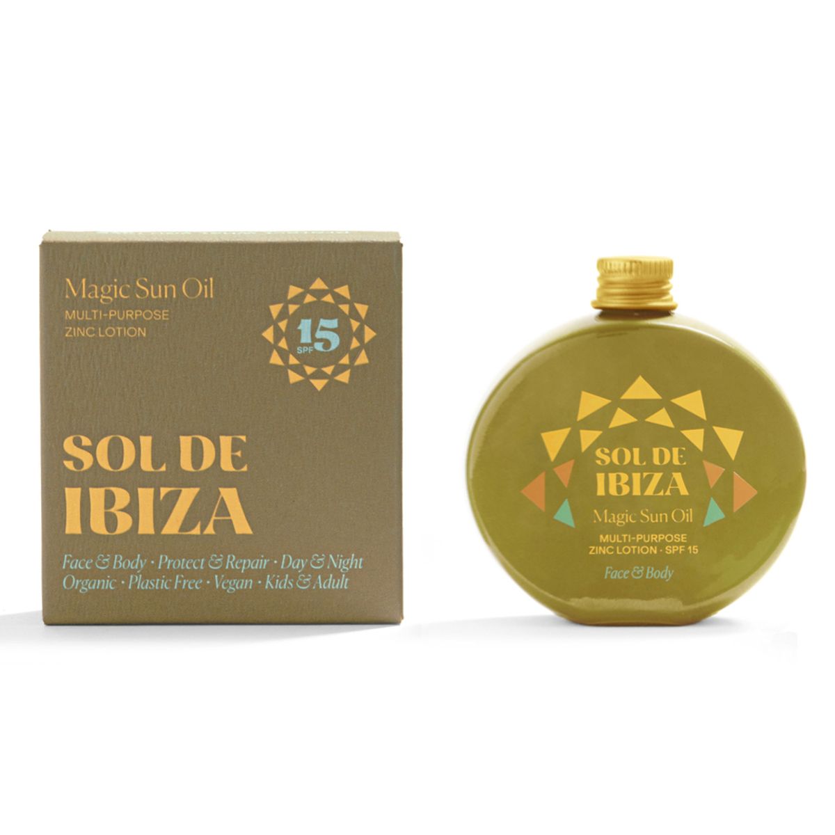 Sol de Ibiza Magic Sun Oil Spf 15 Face & Body, 30ml.