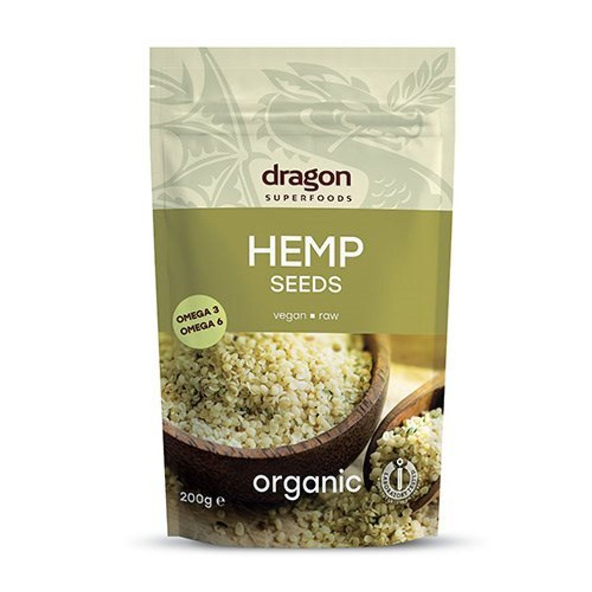 Dragon Superfoods Hampefrø afskallede Ø, 200g