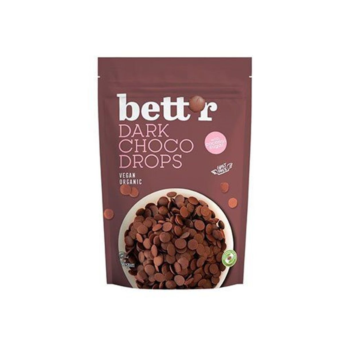 Bett ´r Chokoladeknapper Mørke Vegan Ø, 200g.