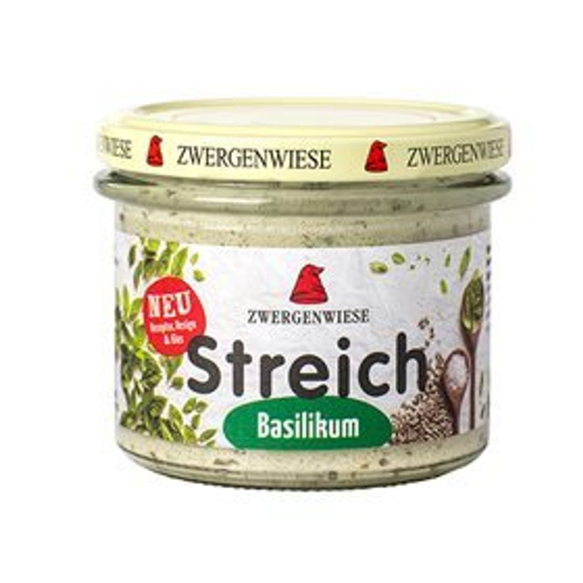 Biogan Smørepålæg m. basilikum Streich Ø, 180g.