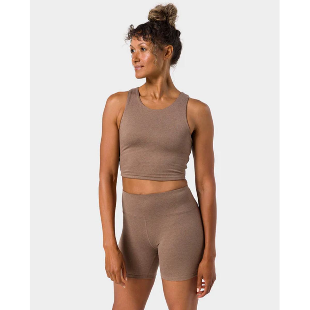 Manduka "Dhara" Tank, Lions Mane Heather Str M.