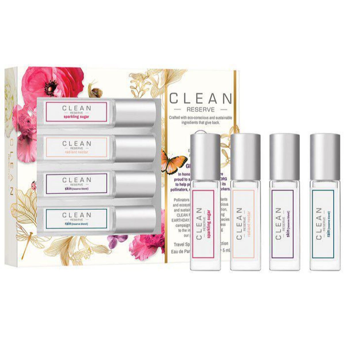 Clean Reserve Travel Spray Layering Collection 2024, 4 x5ml.