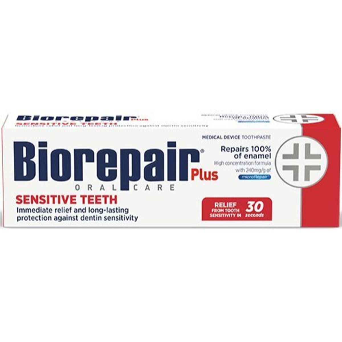 Biorepair Plus Tandpasta Sensitive Teeth, 75ml.