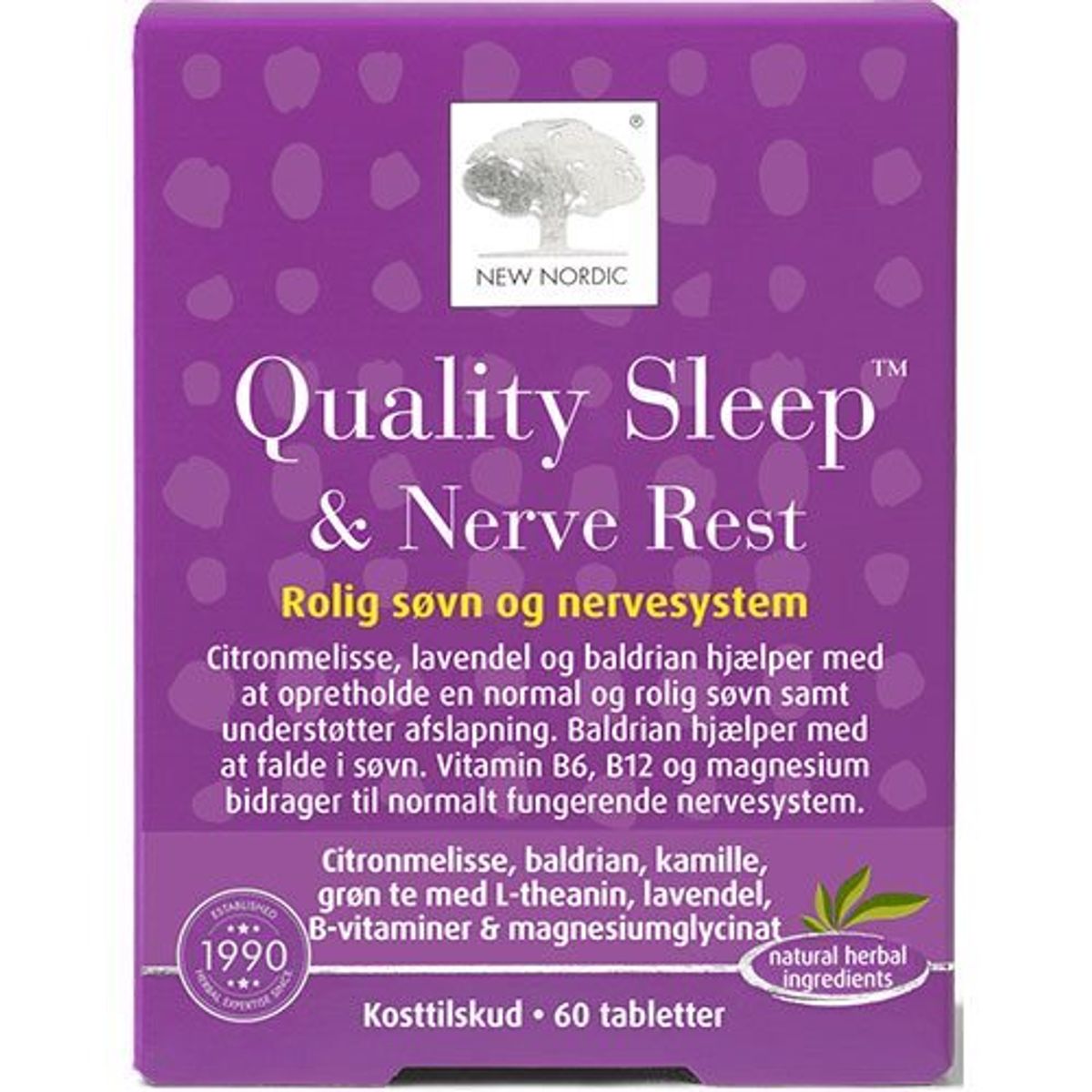 New Nordic Quality Sleep & Nerve Rest, 60tab.